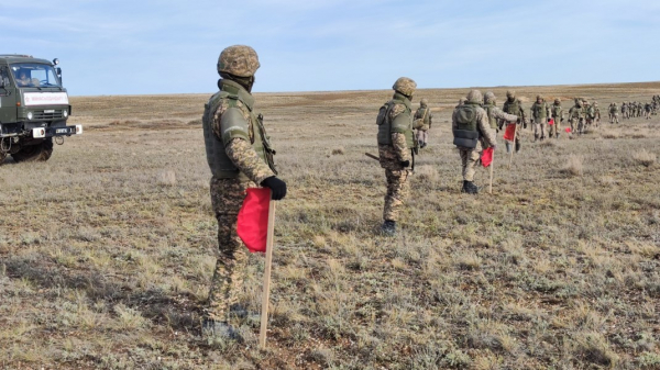 Безопасность личного состава: Завершена плановая очистка межвидового полигона «Шыгыс»