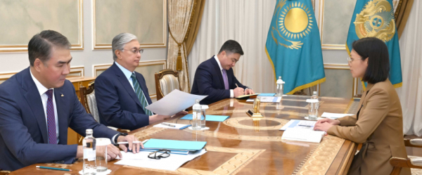 Президент встретился с министром экологии и природных ресурсов Зульфией Сулейменовой