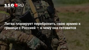 Литва планирует перебросить свою армию к границе с Россией — к чему она готовится
