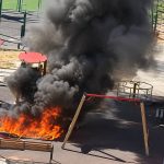 Детская площадка полыхала в Актау